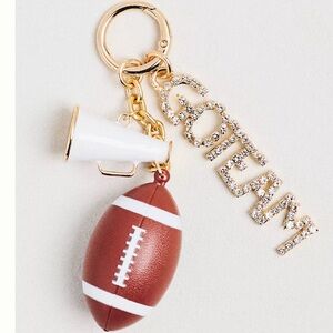 Anthropologie Go Team Football Bag Charm NWT